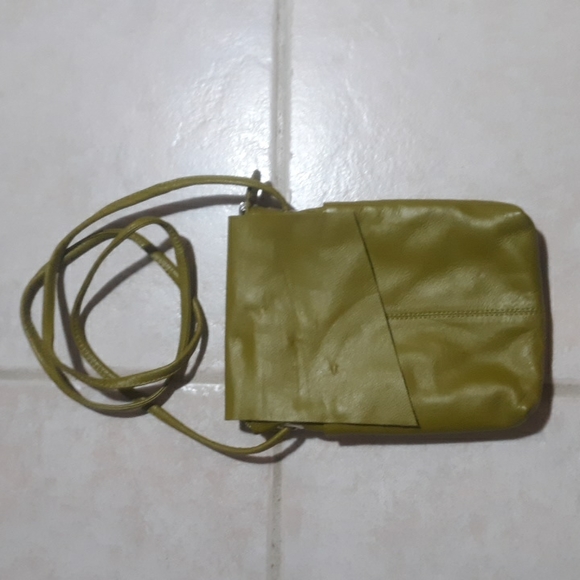 New York Bags New York Genuine Leather Olive Green Crossbody Bag